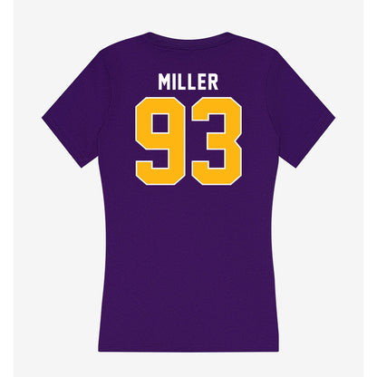 Northern Iowa - NCAA Football : Aidan Miller - Women's V-Neck T-Shirt-1