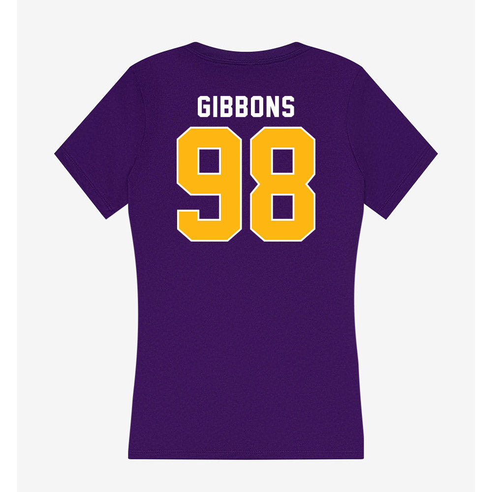 Northern Iowa - NCAA Football : Kolby Gibbons - Women's V-Neck T-Shirt-1