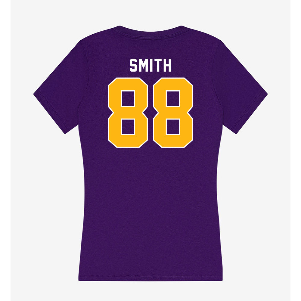 Northern Iowa - NCAA Football : Cedar Smith - Women's V-Neck T-Shirt-1