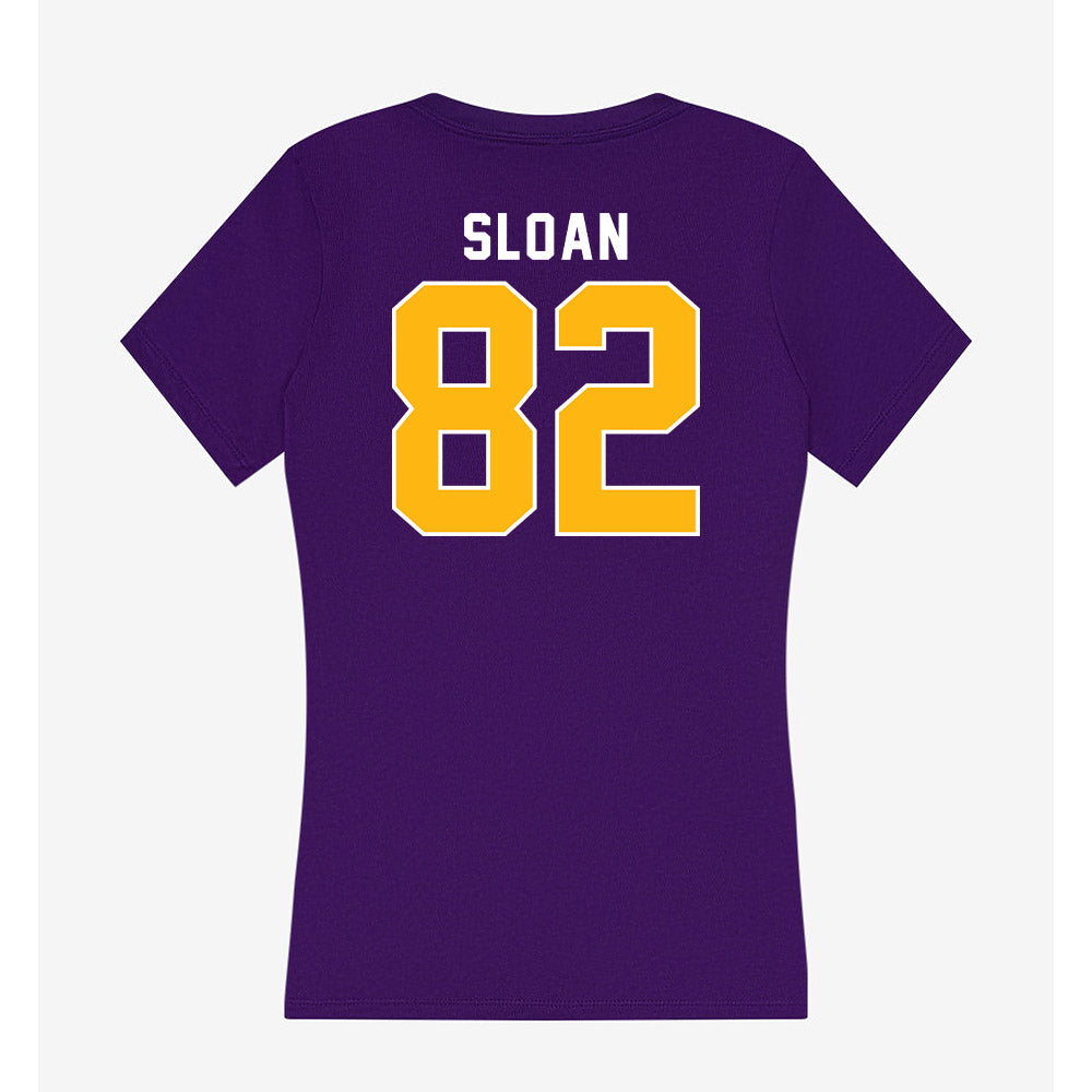 Northern Iowa - NCAA Football : Jamiir Sloan - Women's V-Neck T-Shirt-1