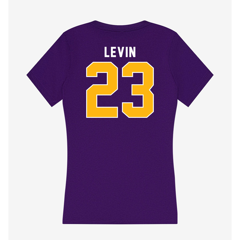 Northern Iowa - NCAA Women's Basketball : Callie Levin - Women's V-Neck T-Shirt-1