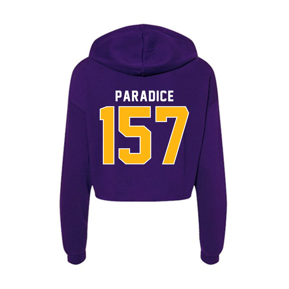 Northern Iowa - NCAA Wrestling : Austin Paradice - Women's Crop Fleece Hoodie-1