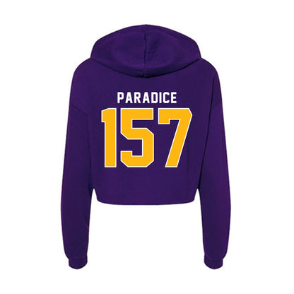 Northern Iowa - NCAA Wrestling : Austin Paradice - Women's Crop Fleece Hoodie-1