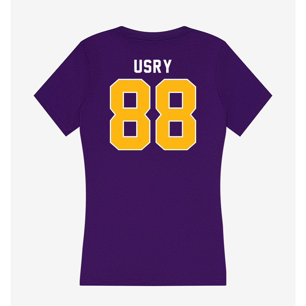 Northern Iowa - NCAA Football : Leyton Usry - Women's V-Neck T-Shirt-1