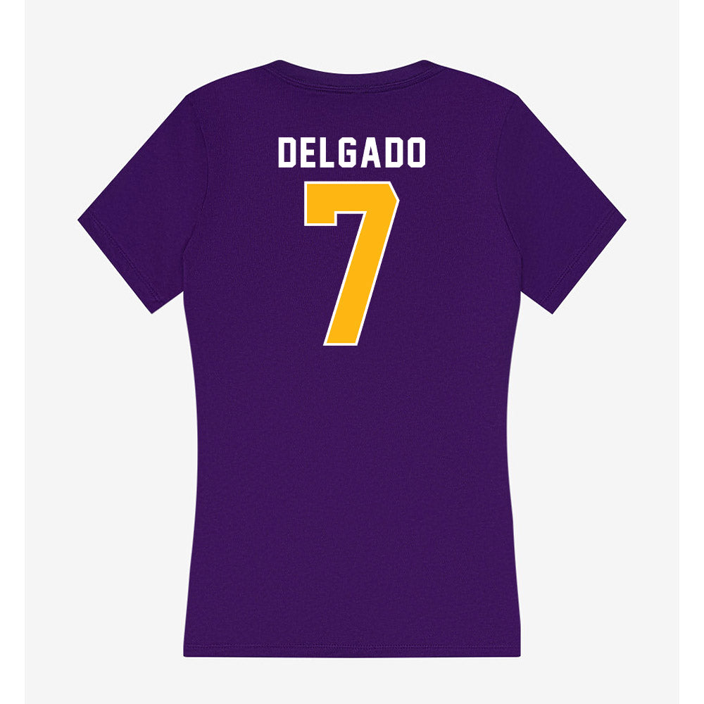 Northern Iowa - NCAA Women's Soccer : Torie Delgado - Women's V-Neck T-Shirt-1