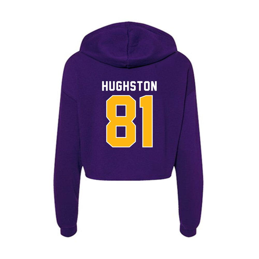 Northern Iowa - NCAA Football : Briggs Hughston - Women's Crop Fleece Hoodie-1