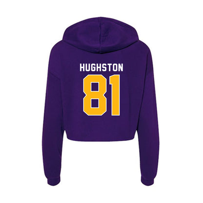 Northern Iowa - NCAA Football : Briggs Hughston - Women's Crop Fleece Hoodie-1