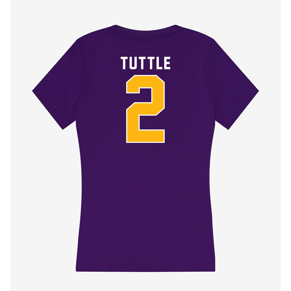Northern Iowa - NCAA Women's Basketball : Abby Tuttle - Women's V-Neck T-Shirt-1