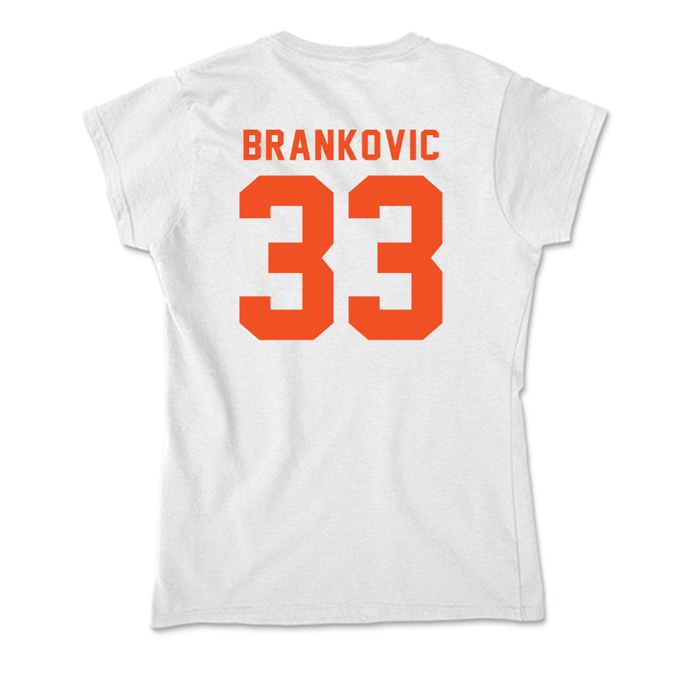 UTRGV - NCAA Men's Basketball : Filip Brankovic - Soft Style Women’s T-Shirt-1