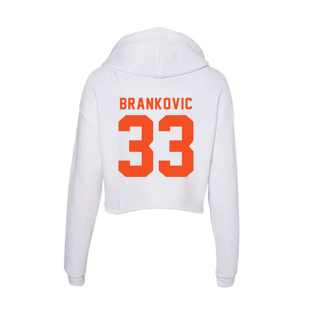 UTRGV - NCAA Men's Basketball : Filip Brankovic - Women's Crop Fleece Hoodie-1