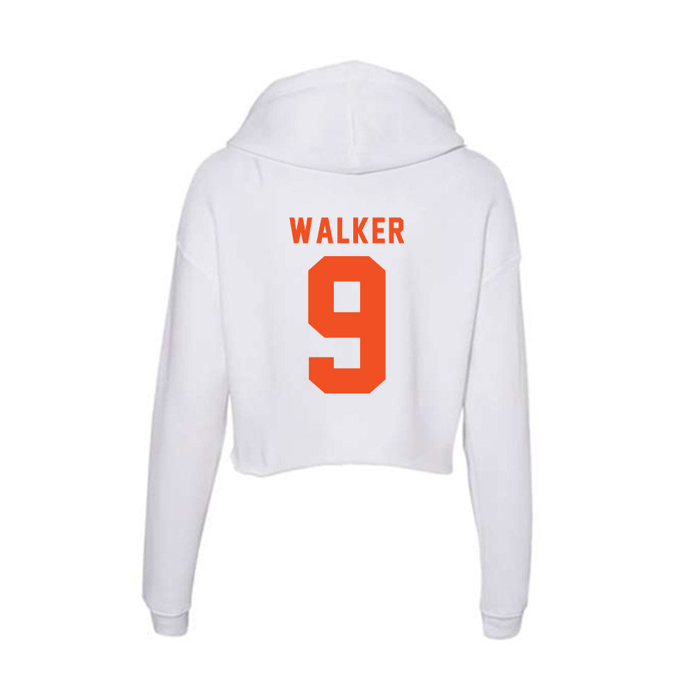 UTRGV - NCAA Women's Volleyball : Jasmyn Walker - Women's Crop Fleece Hooded Sweatshirt-1