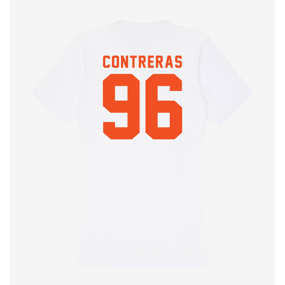 UTRGV - NCAA Football : JJ Contreras - Women's V-Neck T-Shirt-1