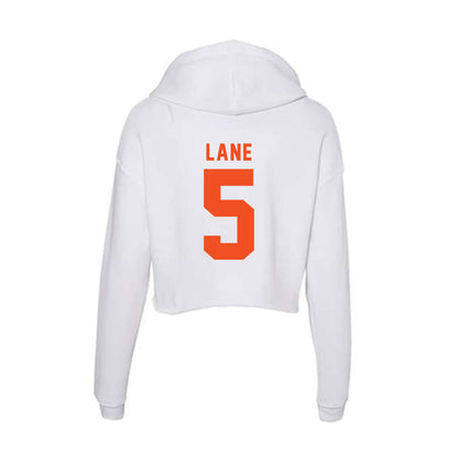 UTRGV - NCAA Football : Malachi Lane - Women's Crop Fleece Hooded Sweatshirt-1