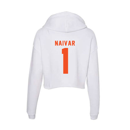 UTRGV - NCAA Football : Gunner Naivar - Women's Crop Fleece Hoodie-1