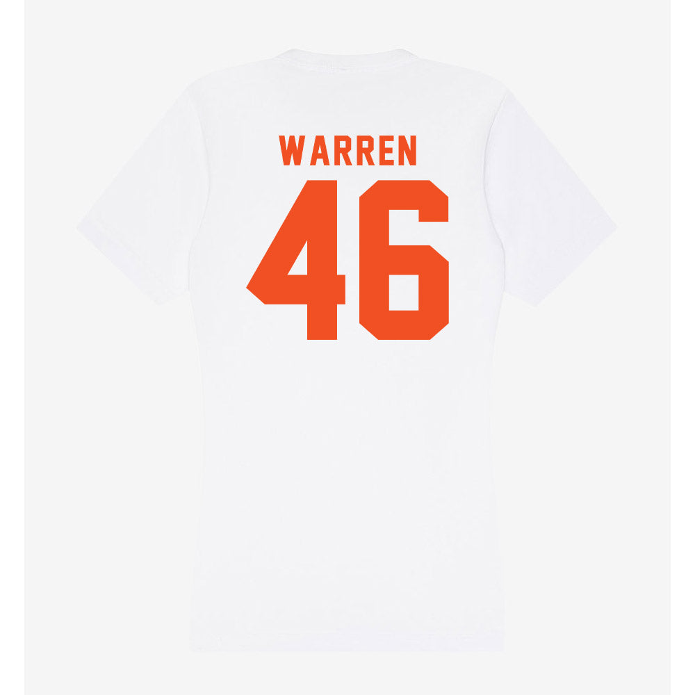 UTRGV - NCAA Football : Caleb Warren - Women's V-Neck T-Shirt-1