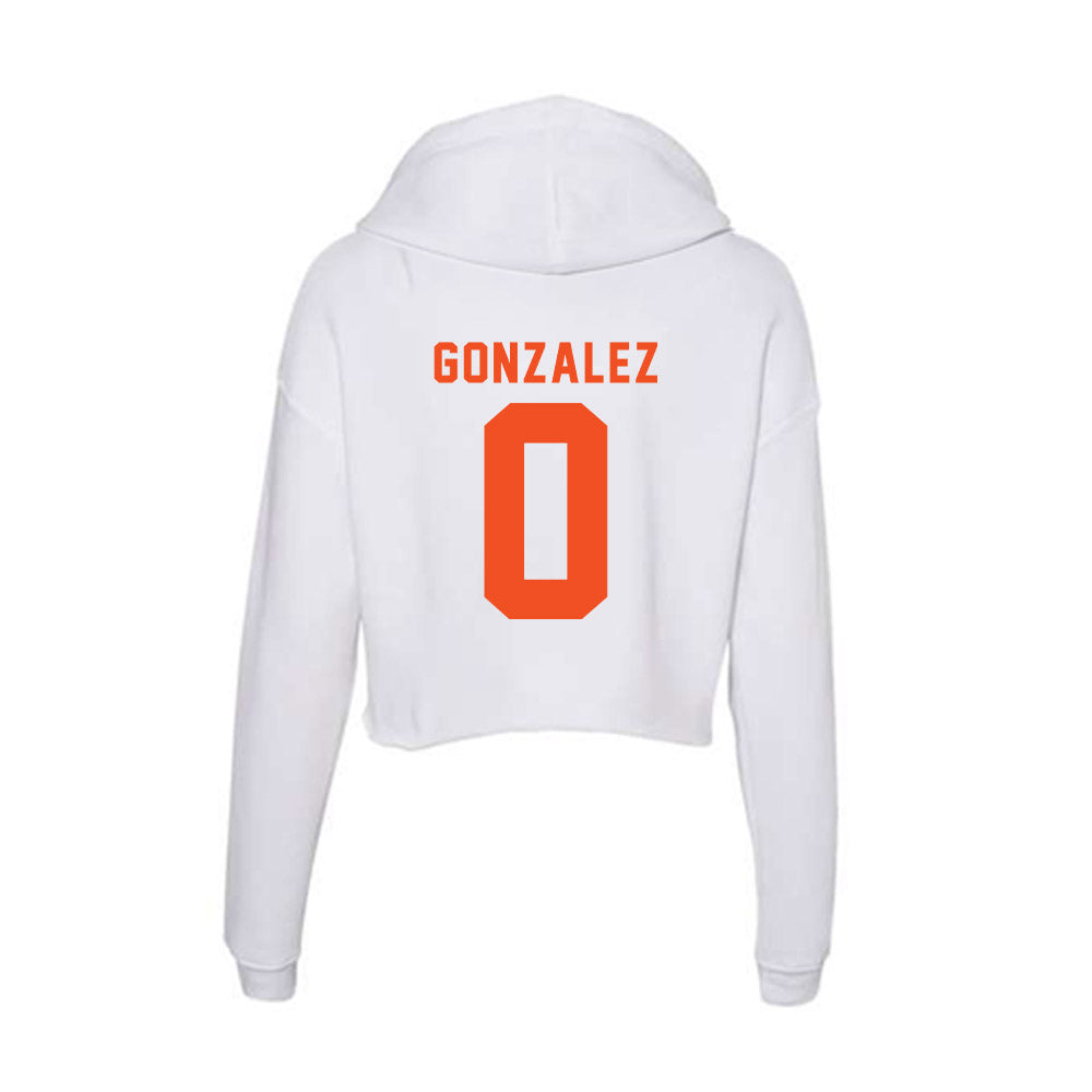 UTRGV - NCAA Baseball : Rudy Gonzalez - Women's Crop Fleece Hoodie-1