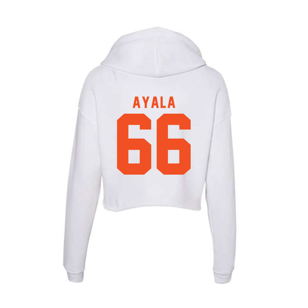 UTRGV - NCAA Football : Christian Ayala - Women's Crop Fleece Hoodie-1