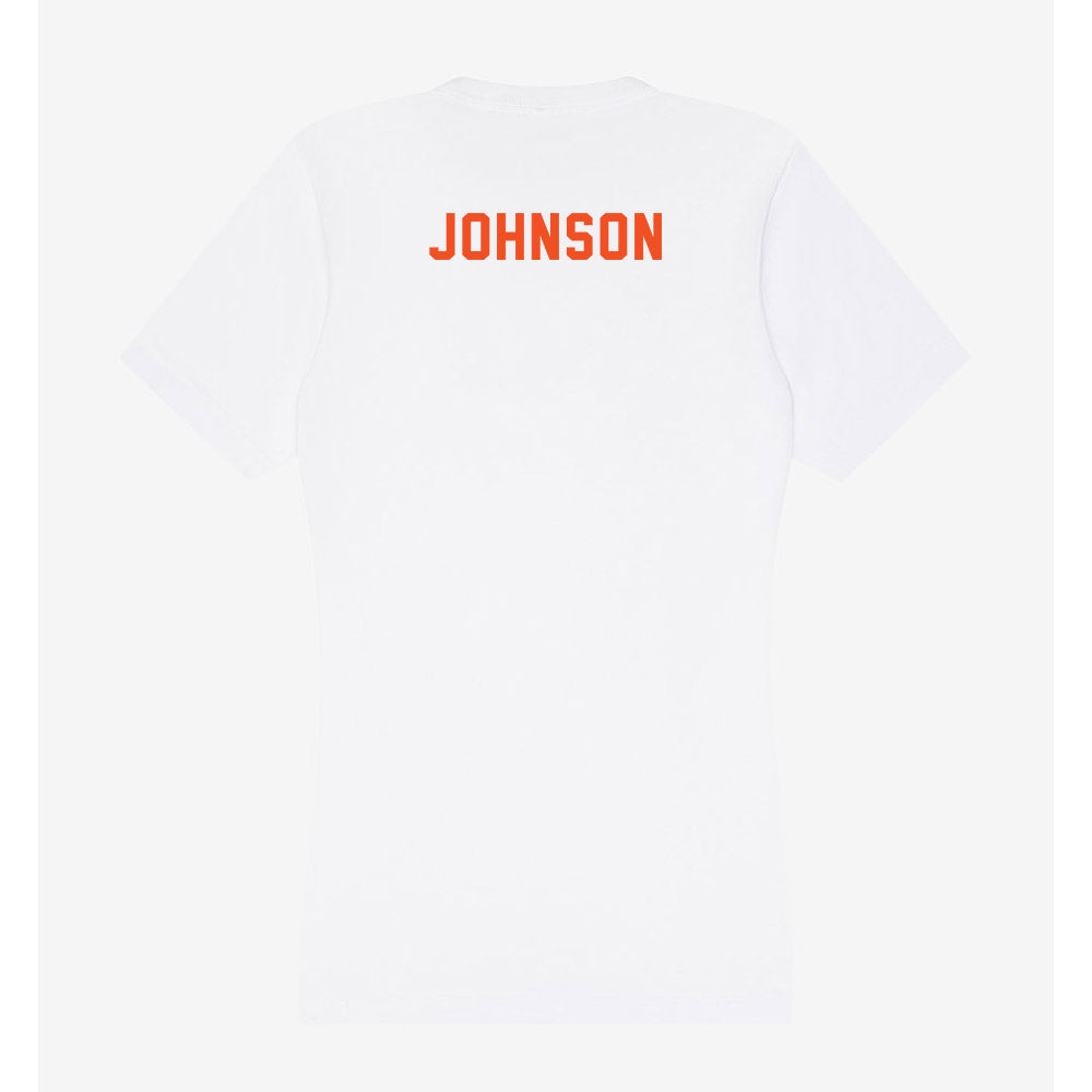 UTRGV - NCAA Women's Swimming & Diving : Marina Johnson - Women's V-Neck T-Shirt-1