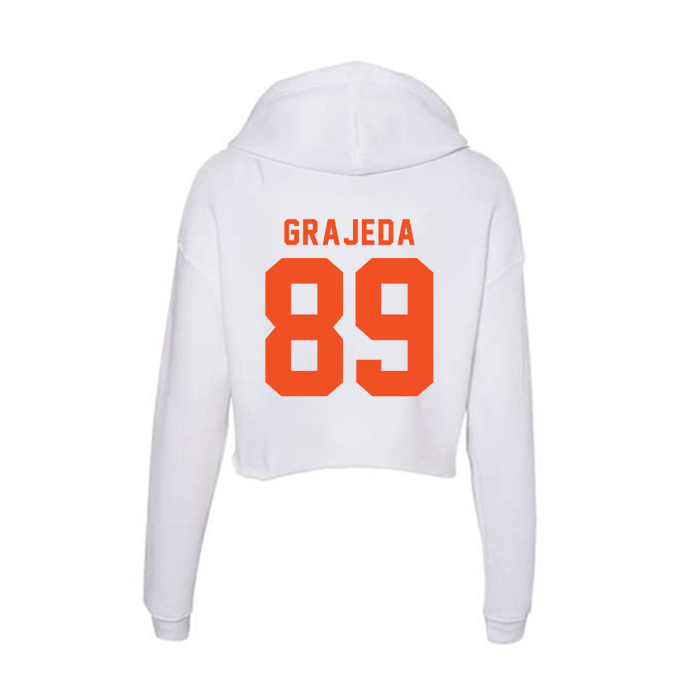 UTRGV - NCAA Football : Mateo Grajeda - Women's Crop Fleece Hoodie-1
