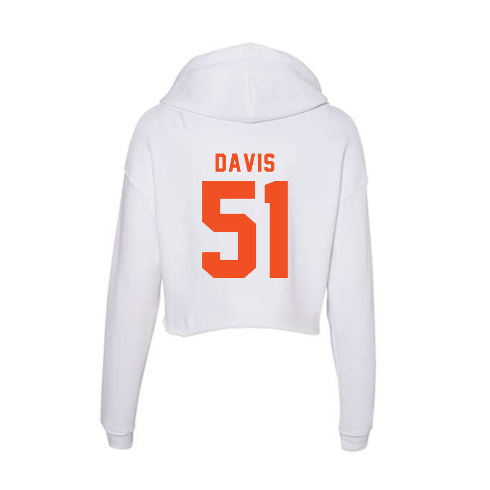 UTRGV - NCAA Football : Tayshaun Davis - Women's Crop Fleece Hoodie-1