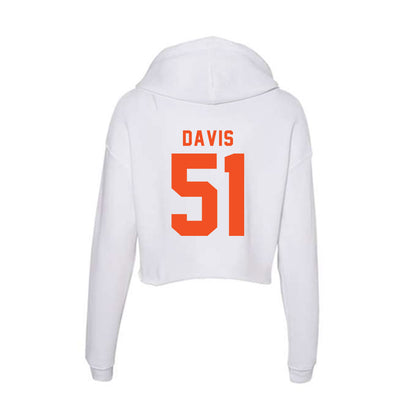 UTRGV - NCAA Football : Tayshaun Davis - Women's Crop Fleece Hoodie-1