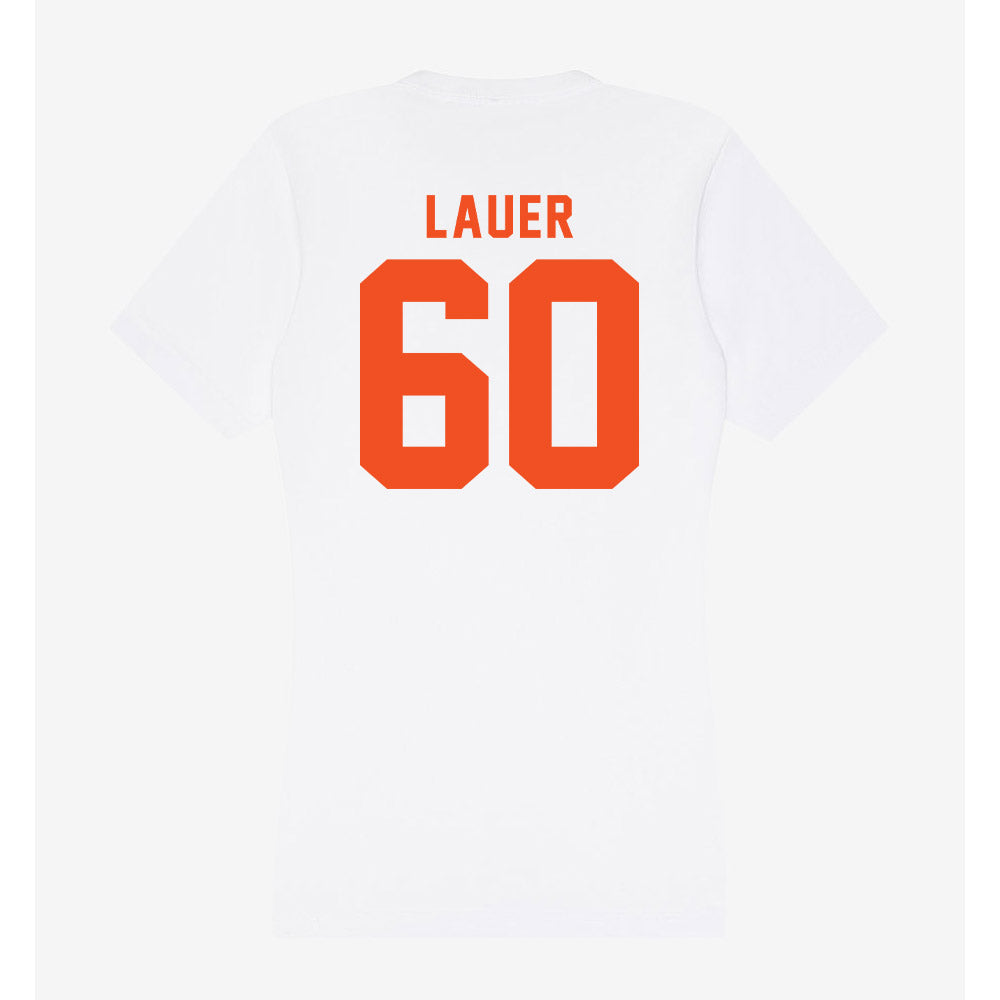 UTRGV - NCAA Football : Griffin Lauer - Women's V-Neck T-Shirt-1