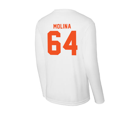 UTRGV - NCAA Football : Cole Molina - Activewear Long Sleeve T-Shirt-1