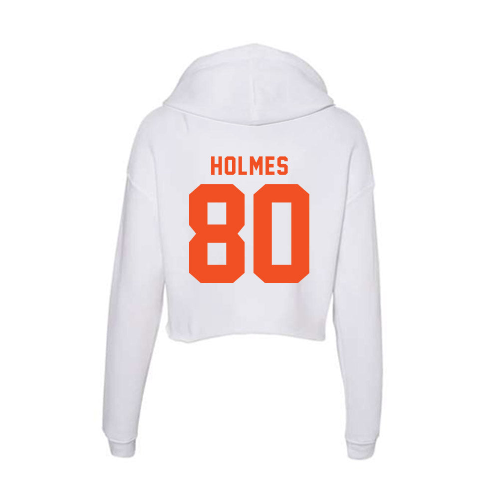 UTRGV - NCAA Football : Corey Holmes - Women's Crop Fleece Hoodie-1
