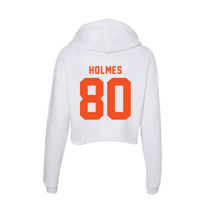 UTRGV - NCAA Football : Corey Holmes - Women's Crop Fleece Hoodie-1