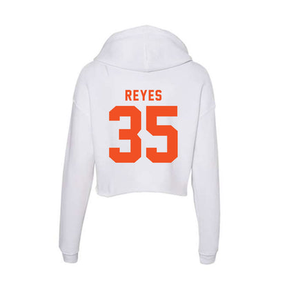 UTRGV - NCAA Baseball : David Reyes - Women's Crop Fleece Hoodie-1