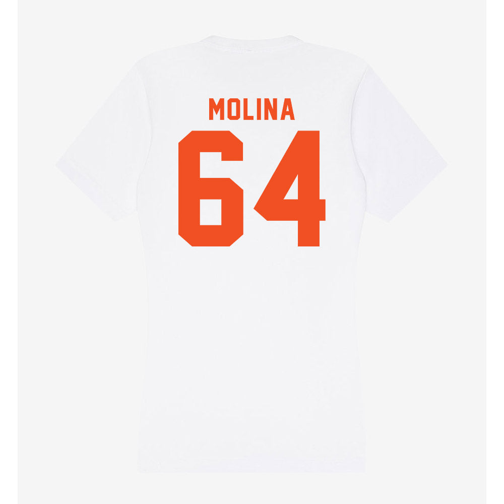 UTRGV - NCAA Football : Cole Molina - Women's V-Neck T-Shirt-1