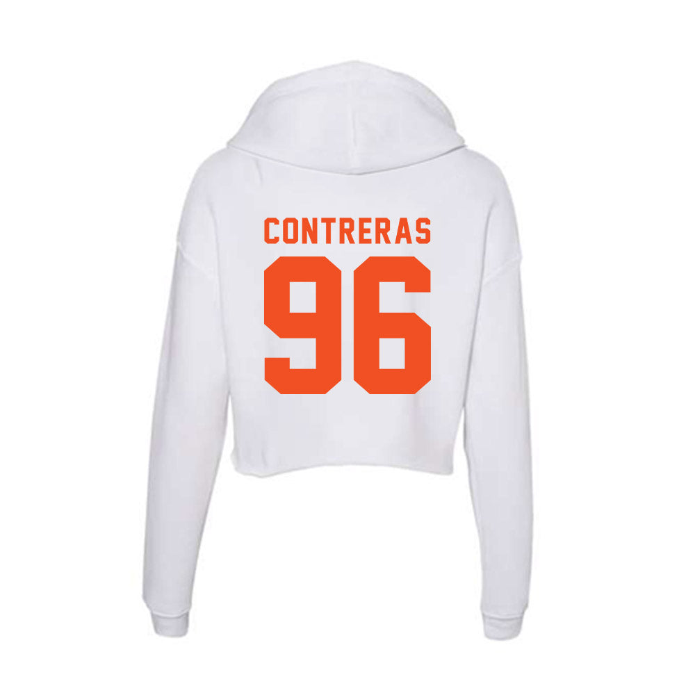 UTRGV - NCAA Football : JJ Contreras - Women's Crop Fleece Hoodie-1