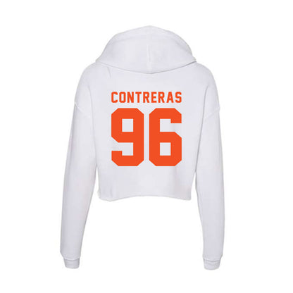 UTRGV - NCAA Football : JJ Contreras - Women's Crop Fleece Hoodie-1