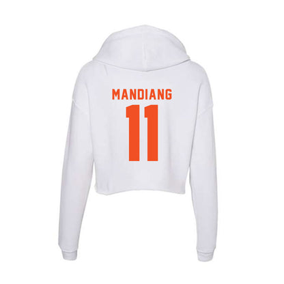 UTRGV - NCAA Men's Soccer : Malang Mandiang - Women's Crop Fleece Hoodie-1