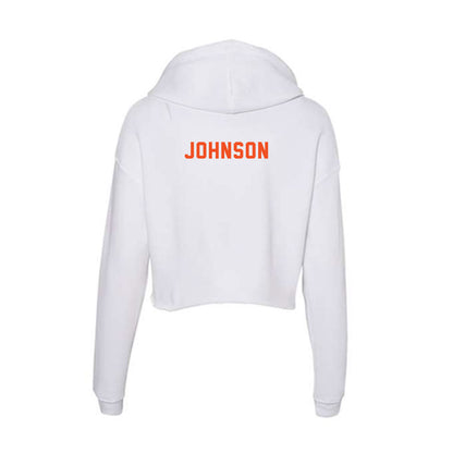 UTRGV - NCAA Women's Soccer : Londyn Johnson - Women's Crop Fleece Hooded Sweatshirt-1