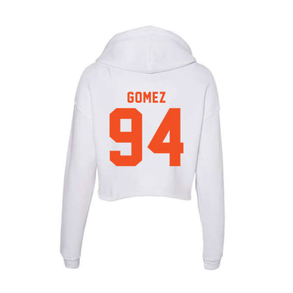 UTRGV - NCAA Football : Jacob Gomez - Women's Crop Fleece Hooded Sweatshirt-1