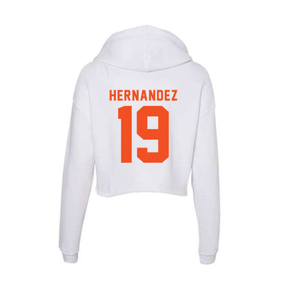 UTRGV - NCAA Men's Soccer : Dylan Hernandez - Women's Crop Fleece Hoodie-1