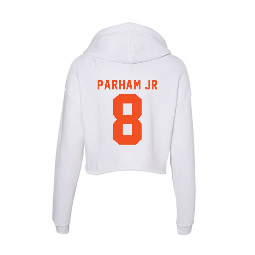 UTRGV - NCAA Men's Basketball : Ian Parham Jr - Women's Crop Fleece Hoodie-1