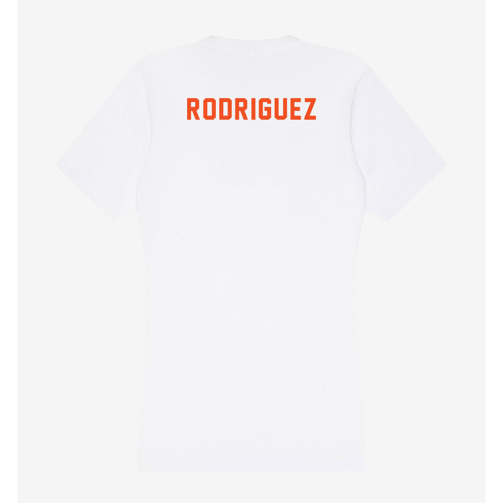 UTRGV - NCAA Men's Track & Field : Roehl Rodriguez - Women's V-Neck T-Shirt-1
