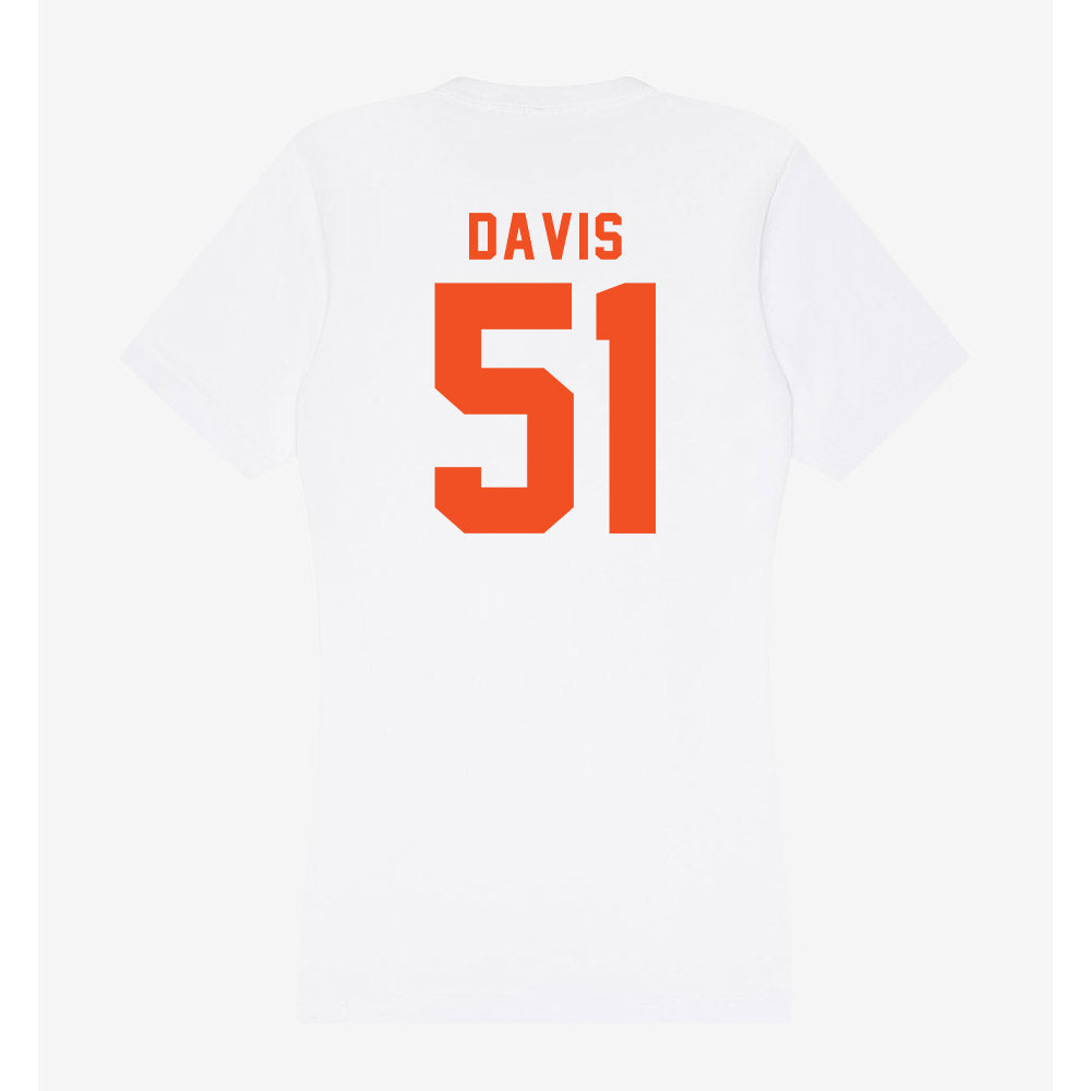 UTRGV - NCAA Football : Tayshaun Davis - Women's V-Neck T-Shirt-1