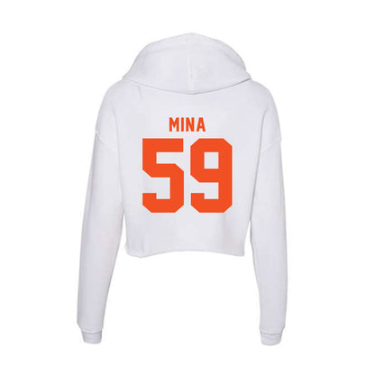 UTRGV - NCAA Football : TK Mina - Women's Crop Fleece Hoodie-1