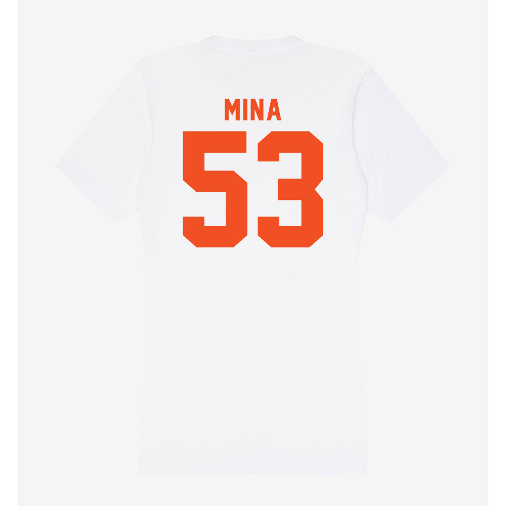 UTRGV - NCAA Football : Tamunotekena Mina - Women's V-Neck T-Shirt-1