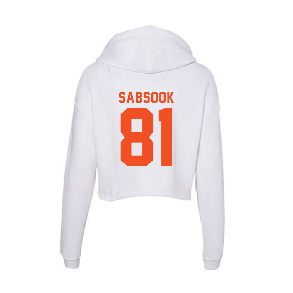 UTRGV - NCAA Football : Christian Sabsook - Women's Crop Fleece Hoodie-1