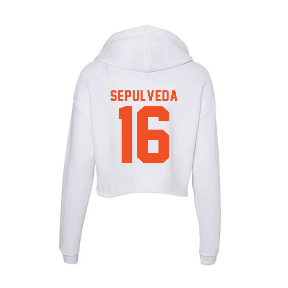 UTRGV - NCAA Baseball : Stephen Sepulveda - Women's Crop Fleece Hoodie-1