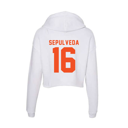 UTRGV - NCAA Baseball : Stephen Sepulveda - Women's Crop Fleece Hoodie-1
