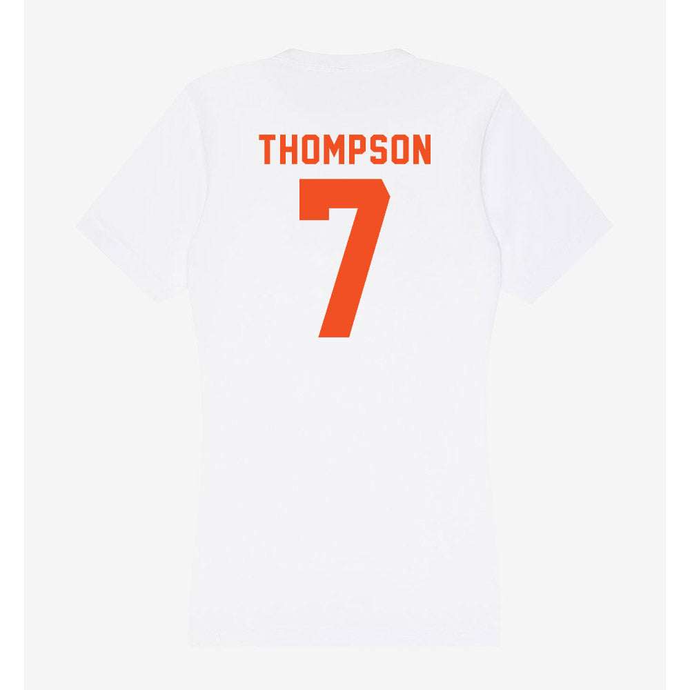 UTRGV - NCAA Football : DC Thompson - Women's V-Neck T-Shirt-1
