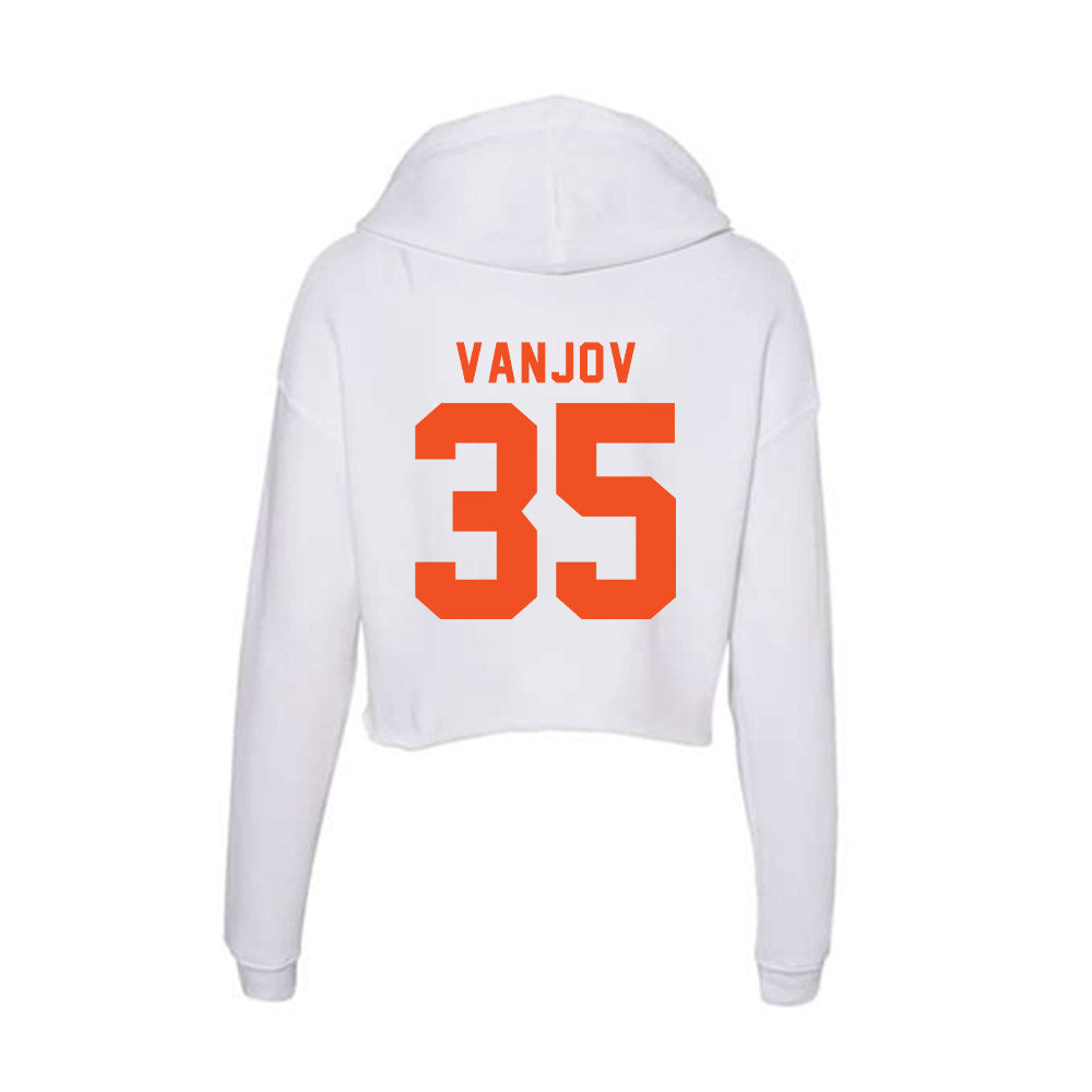 UTRGV - NCAA Men's Basketball : Mustafo Vanjov - Women's Crop Fleece Hoodie-1