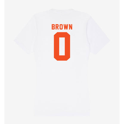 UTRGV - NCAA Men's Basketball : Tjohnn Brown - Women's V-Neck T-Shirt-1