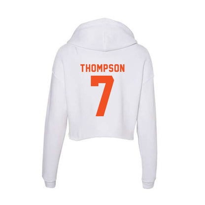 UTRGV - NCAA Football : DC Thompson - Women's Crop Fleece Hoodie-1