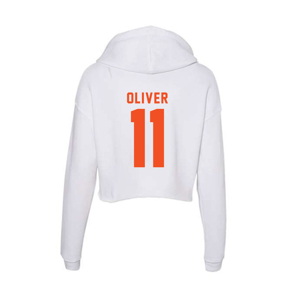 UTRGV - NCAA Men's Basketball : Kimberly OLIVER - Women's Crop Fleece Hooded Sweatshirt-1